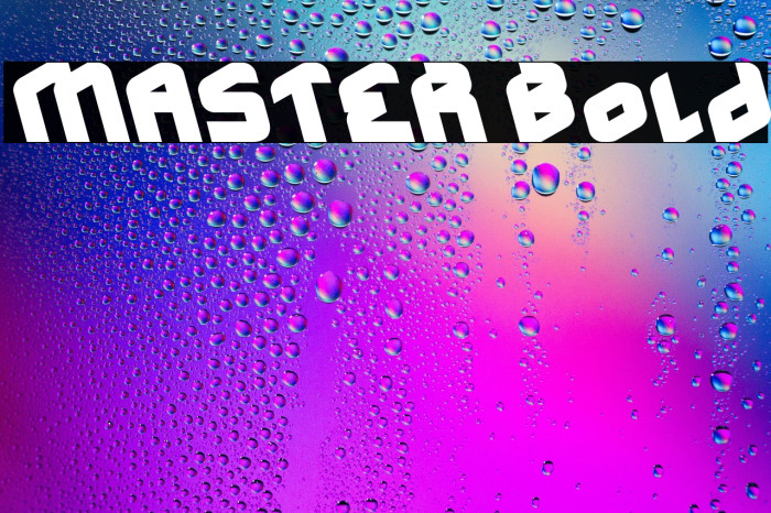 MASTER Bold Example 3