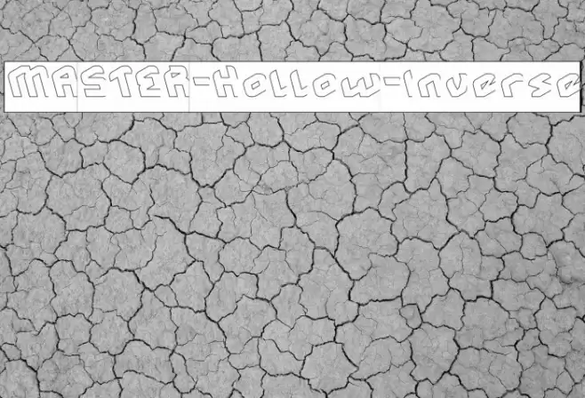 MASTER-Hollow-Inverse Font examples