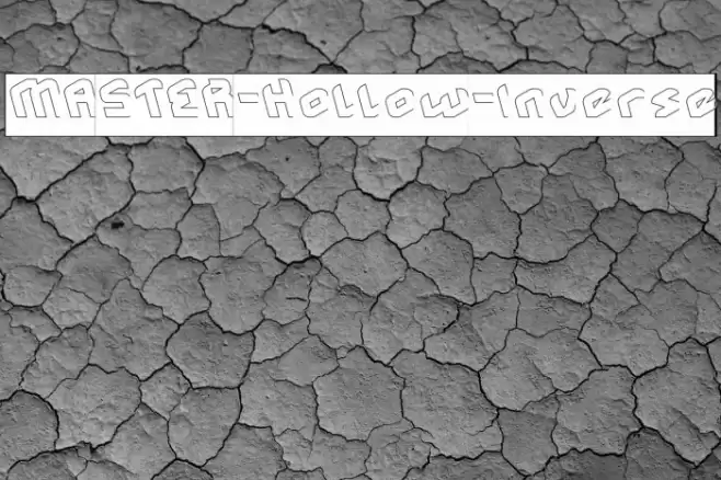 MASTER-Hollow-Inverse Font examples