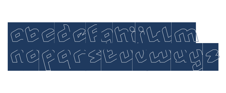 MASTER-Hollow-Inverse Lowercase