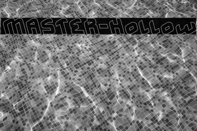 MASTER-Hollow Font examples
