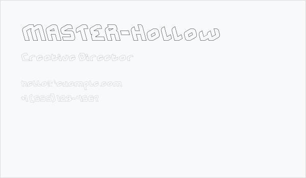 MASTER-Hollow Business Card