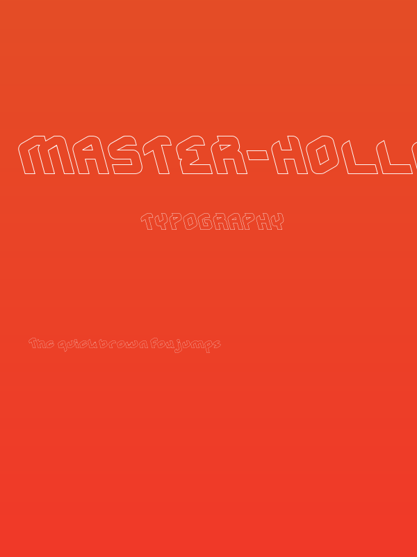 MASTER-Hollow Poster