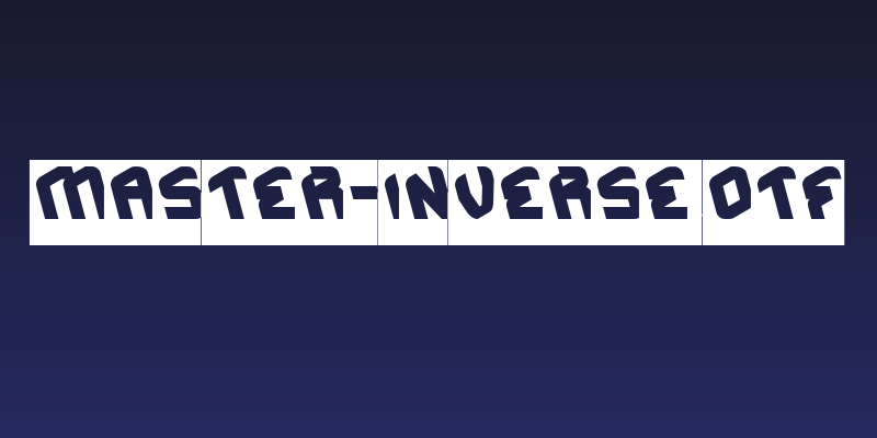 MASTER-Inverse.otf Social Header