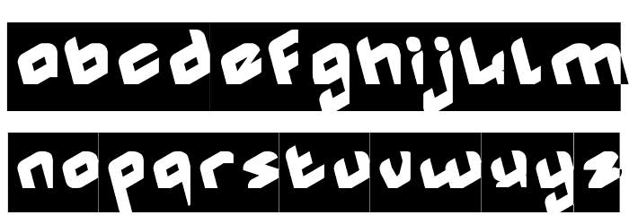 MASTER-Inverse.otf Font LOWERCASE