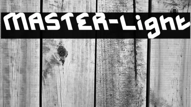 MASTER-Light Font examples
