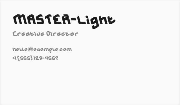 MASTER-Light Business Card
