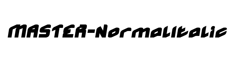 MASTER-Normal Italic  Frei Schriftart Herunterladen