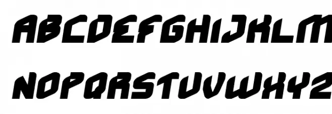 MASTER-Normal Italic Font UPPERCASE