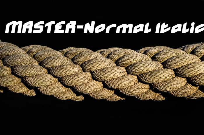 MASTER-Normal Italic Example 2