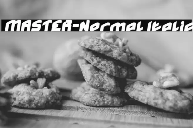 MASTER-Normal Italic Font examples