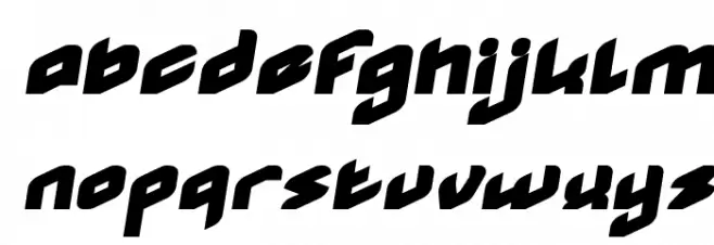 MASTER-Normal Italic Schriftart Kleinbuchstaben