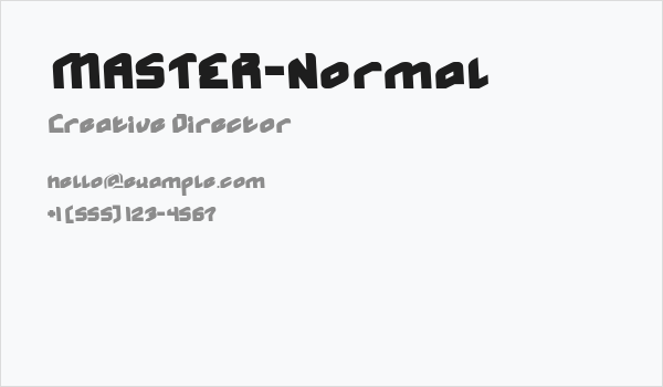 MASTER-Normal Business Card