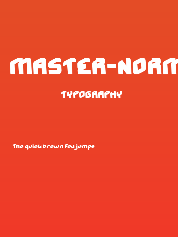 MASTER-Normal Poster