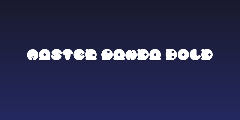 MASTER PANDA Bold Social Header