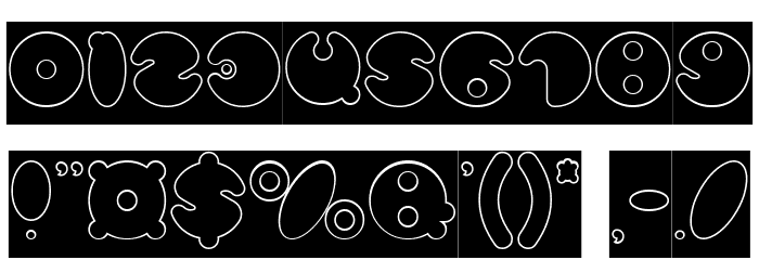 MASTER PANDA-Hollow-Inverse Font OTHER CHARS