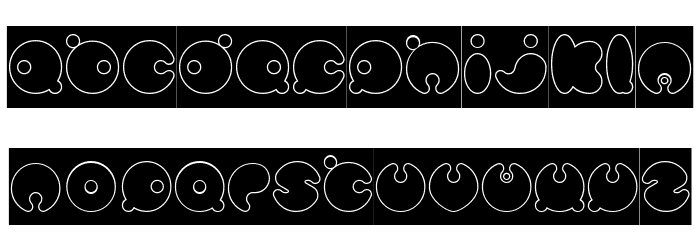 MASTER PANDA-Hollow-Inverse Font LOWERCASE