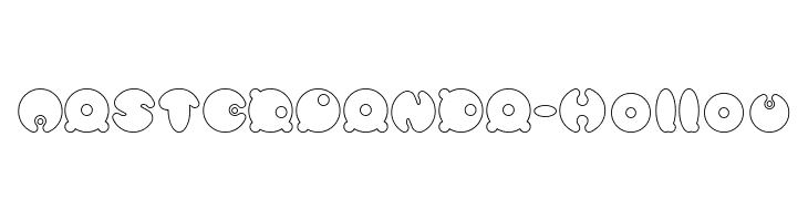 MASTER PANDA-Hollow  Frei Schriftart Herunterladen