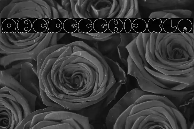 MASTER PANDA-Hollow Font examples