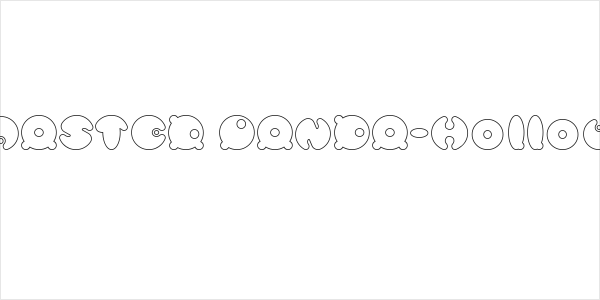 MASTER PANDA-Hollow Logo