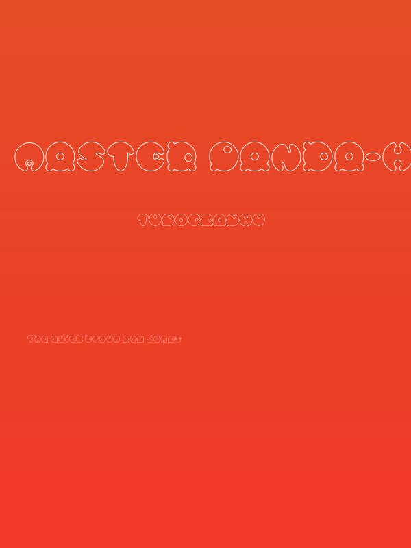 MASTER PANDA-Hollow Poster