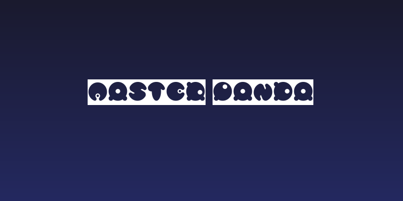 MASTER PANDA Social Header