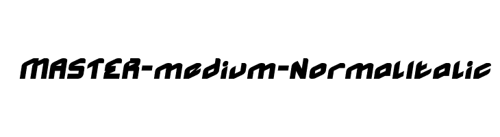 MASTER-medium-Normal Italic  免费字体下载