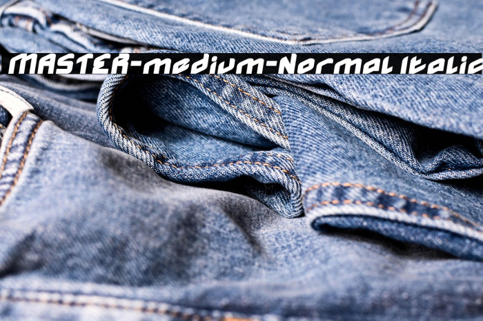 MASTER-medium-Normal Italic Example 1