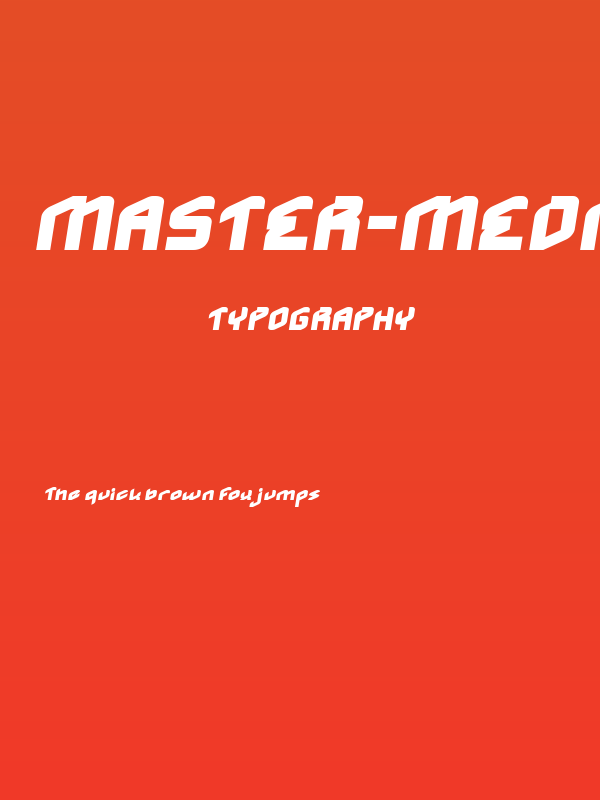 MASTER-medium-Normal Italic Poster