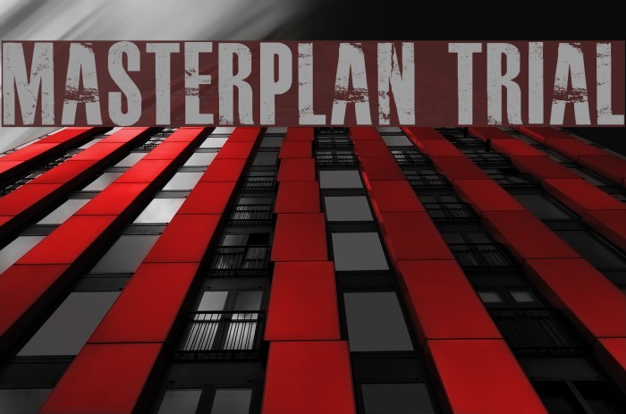MASTERPLAN TRIAL Font examples