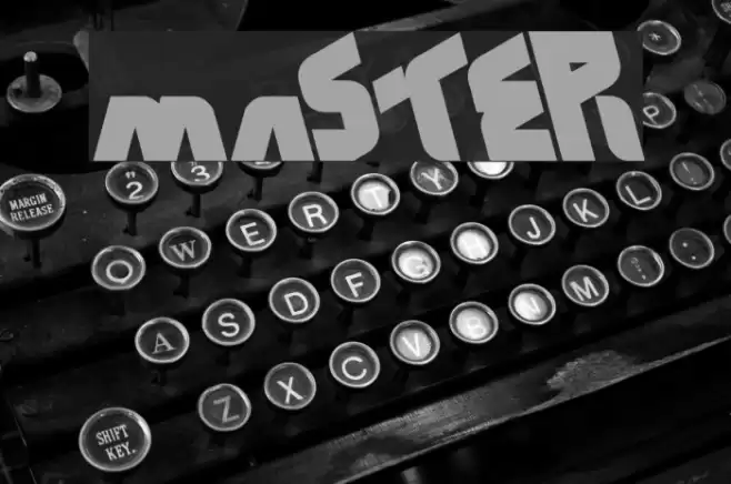 MASTER Font examples