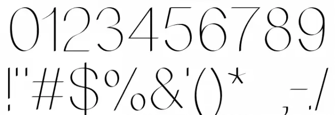 MATCHOUT LIGHT Font OTHER CHARS