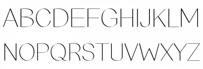 MATCHOUT LIGHT 字体 大写
