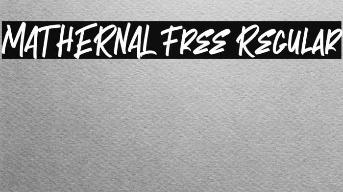 MATHERNAL Free Regular Example 3