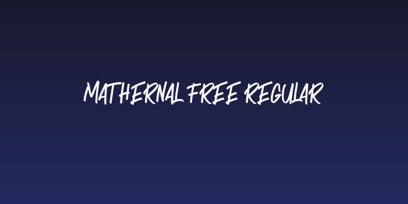 MATHERNAL Free Regular Social Header