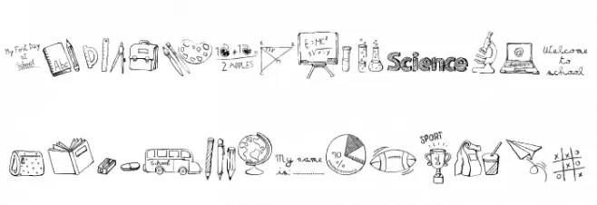MATILDAS BACK TO SCHOOL_Demo Schriftart Groß