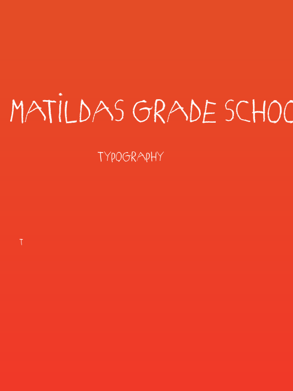 MATILDAS GRADE SCHOOL HAND_DEMO_print Poster