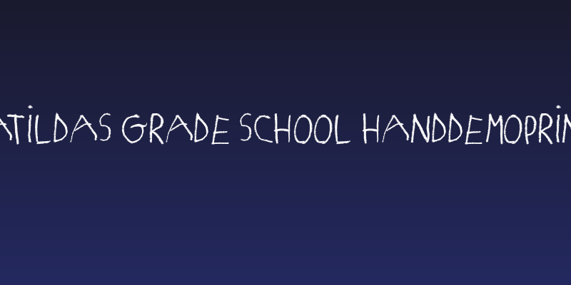 MATILDAS GRADE SCHOOL HAND_DEMO_print Social Header