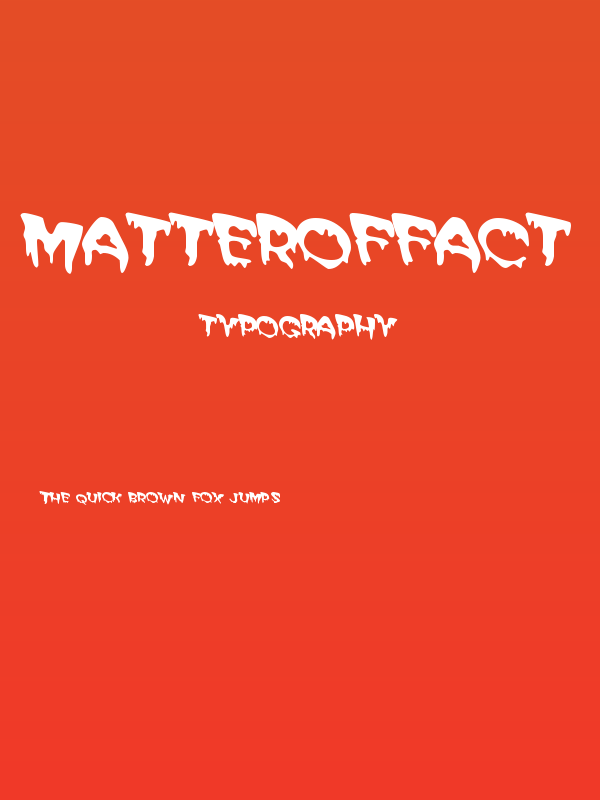 MATTEROFFACT Poster