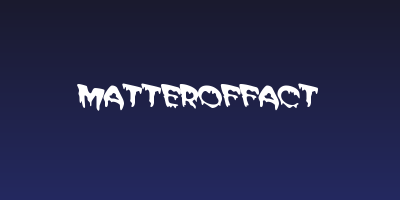 MATTEROFFACT Social Header