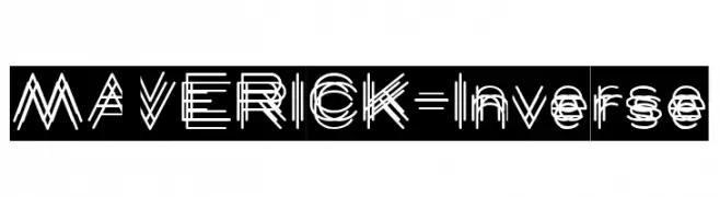 MAVERICK-Inverse  Fuentes Gratis Descargar