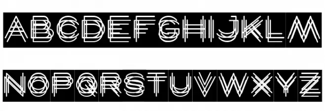 MAVERICK-Inverse Schriftart Groß