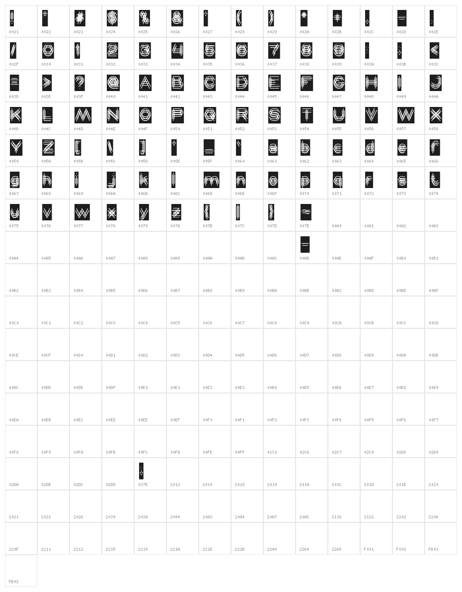 MAVERICK-Inverse Character Map