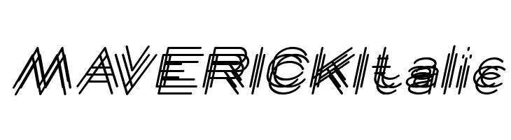 MAVERICK Italic  Free Fonts Download