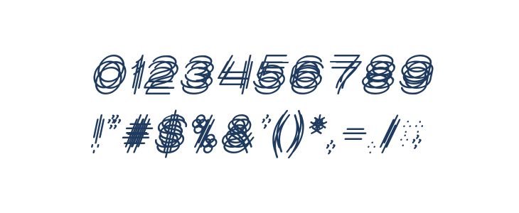 MAVERICK Italic Other Characters