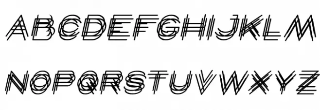 MAVERICK Italic Schriftart Groß