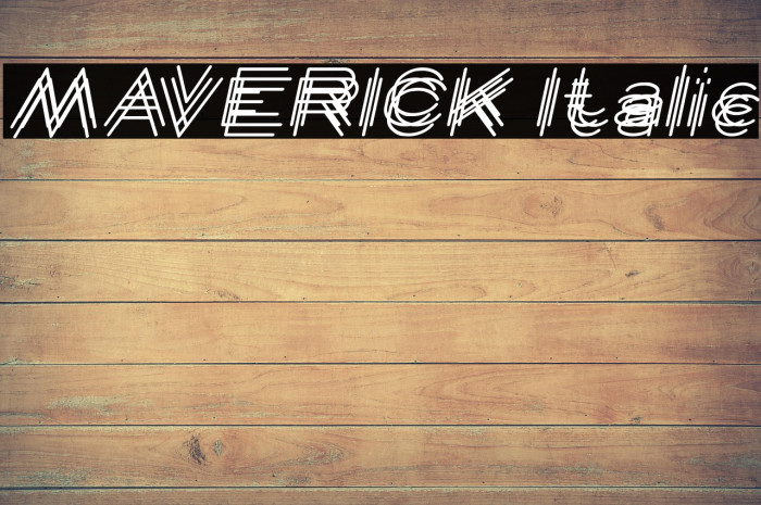 MAVERICK Italic Example 1