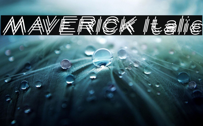 MAVERICK Italic Example 3