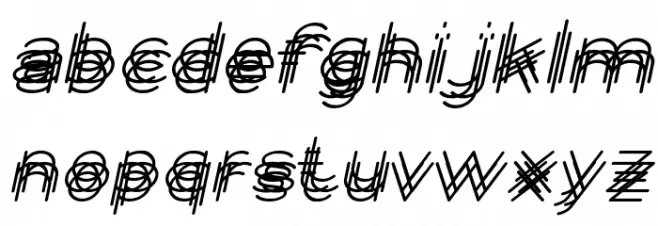 MAVERICK Italic फ़ॉन्ट लोअरकेस