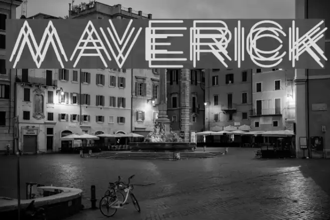 MAVERICK Font examples